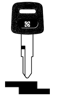 Afbeelding van Silca Autosleutel plastic kop staal HON31P