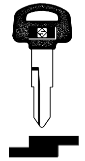 Afbeelding van Silca Autosleutel plastic kop staal HON31RBP