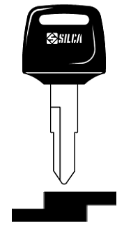 Afbeelding van Silca Autosleutel plastic kop staal HON31RCP