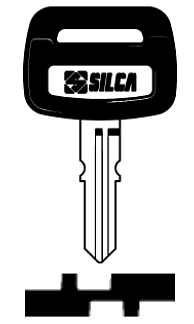 Afbeelding van Silca Autosleutel plastic kop staal HON33P