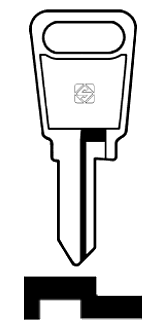 Afbeelding van Silca Autosleutel z/plastic kop staal HON35R