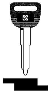 Afbeelding van Silca Autosleutel plastic kop brass HON40P