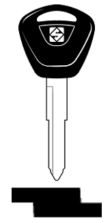 Afbeelding van Silca Autosleutel plastic kop brass HON53AP