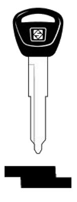 Afbeelding van Silca Autosleutel plastic kop brass HON54AP