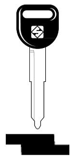 Afbeelding van Silca Autosleutel plastic kop brass HON54P