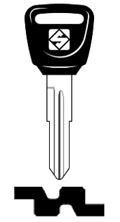 Afbeelding van Silca Autosleutel plastic kop staal HON51RP