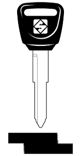 Afbeelding van Silca Autosleutel plastic kop staal HON53P