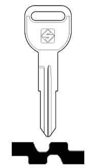 Afbeelding van Silca Autosleutel z/plastic kop staal HON52R