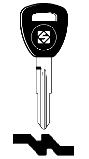 Afbeelding van Silca Transpondersleutel brass HON65RT6 zonder chip