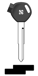 Afbeelding van Silca Scootersleutel plastic kop brass HON89MP