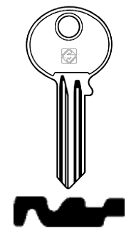 Afbeelding van Silca Cilindersleutel brass GYB