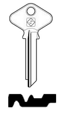 Afbeelding van Silca Cilindersleutel staal GYD7