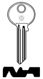 Afbeelding van Silca Cilindersleutel brass GYF6