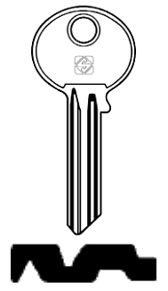 Afbeelding van Silca Cilindersleutel brass LYA6