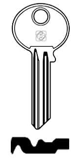 Afbeelding van Silca Cilindersleutel staal LYD6