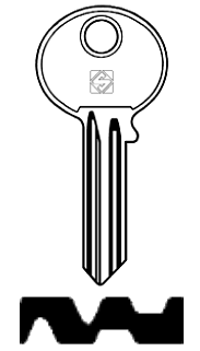 Afbeelding van Silca Cilindersleutel brass LYE