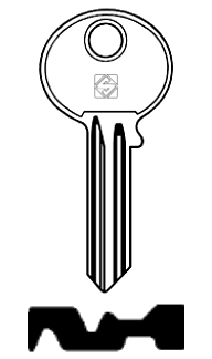 Afbeelding van Silca Cilindersleutel staal LYF