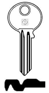 Afbeelding van Silca Cilindersleutel staal LYP5A