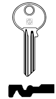 Afbeelding van Silca Cilindersleutel staal GYP6D