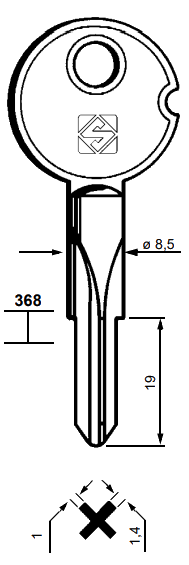 Afbeelding van Silca Stersleutel ijzer XTF2