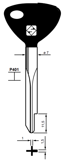 Afbeelding van Silca Stersleutel ijzer XF2P