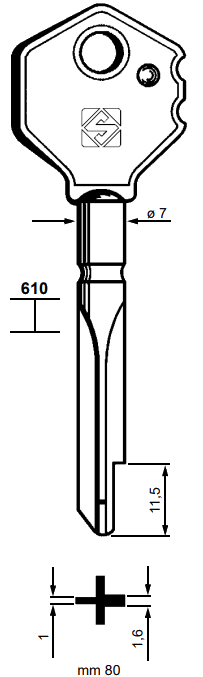 Afbeelding van Silca Stersleutel ijzer XY4