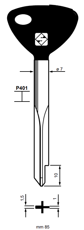 Afbeelding van Silca Stersleutel ijzer XZ2BP