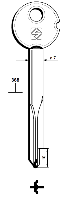 Afbeelding van Silca Stersleutel ijzer XZ3B