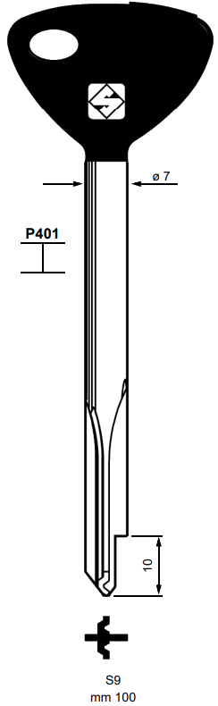 Afbeelding van Silca Stersleutel ijzer XZ3CP