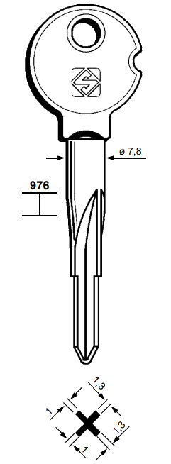Afbeelding van Silca Stersleutel ijzer XKV2