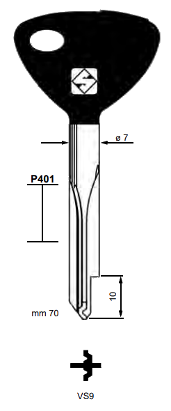 Afbeelding van Silca Stersleutel ijzer XZ6AP