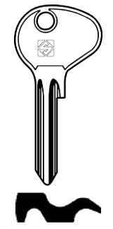 Afbeelding van Silca Autosleutel z/plastic kop staal DAT5