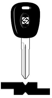 Afbeelding van Silca Autosleutel plastic kop brass SZ19RP