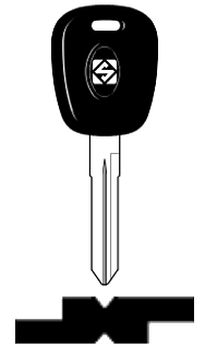 Afbeelding van Silca Autosleutel plastic kop brass SZ19P