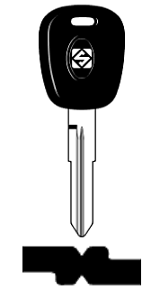 Afbeelding van Silca Autosleutel plastic kop brass SZ21RP