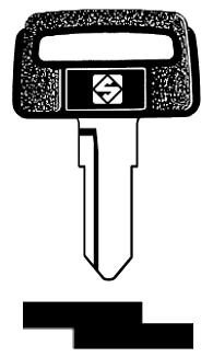 Afbeelding van Silca Autosleutel plastic kop staal SZ4RP