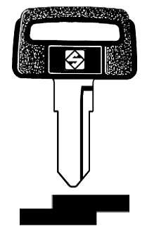 Afbeelding van Silca Autosleutel plastic kop staal SZ4P