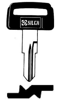 Afbeelding van Silca Autosleutel plastic kop brass SZ7P