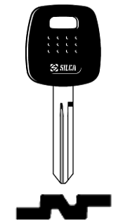 Afbeelding van Silca Transpondersleutel brass NSN19T21