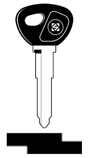 Afbeelding van Silca Transpondersleutel brass MAZ24RT17