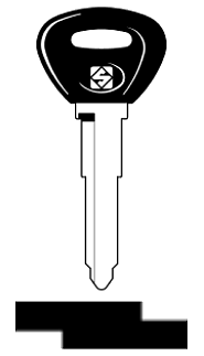 Afbeelding van Silca Autosleutel plastic kop staal MAZ24REP