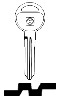 Afbeelding van Silca Autosleutel z/plastic kop staal MAZ7R