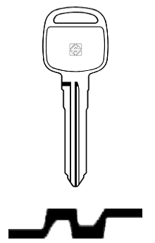 Afbeelding van Silca Autosleutel z/plastic kop staal MAZ9R