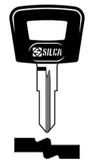 Afbeelding van Silca Autosleutel plastic kop brass TOY15P