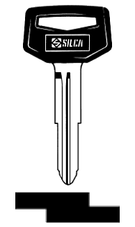 Afbeelding van Silca Autosleutel plastic kop brass TOY27RP