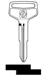 Afbeelding van Silca Autosleutel z/plastic kop staal TOY27R