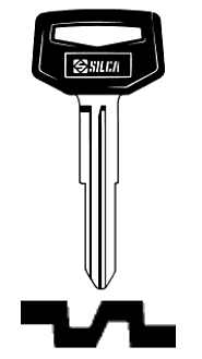 Afbeelding van Silca Autosleutel plastic kop brass TOY32RP