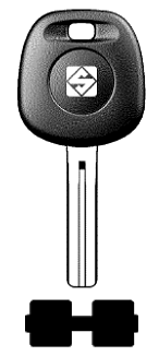 Afbeelding van Silca Transpondersleutel nikkel TOY48BT4