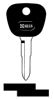 Afbeelding van Silca Autosleutel plastic kop brass TOY4AP