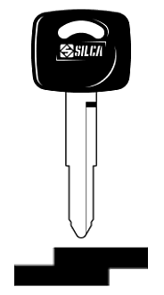 Afbeelding van Silca Autosleutel plastic kop brass TOY4RDP